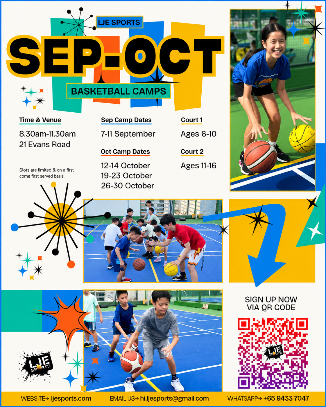 September and October Basketball Camps