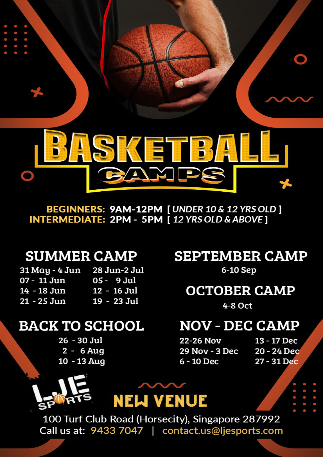 Professional Basketball Camps All Ages LJE Sports